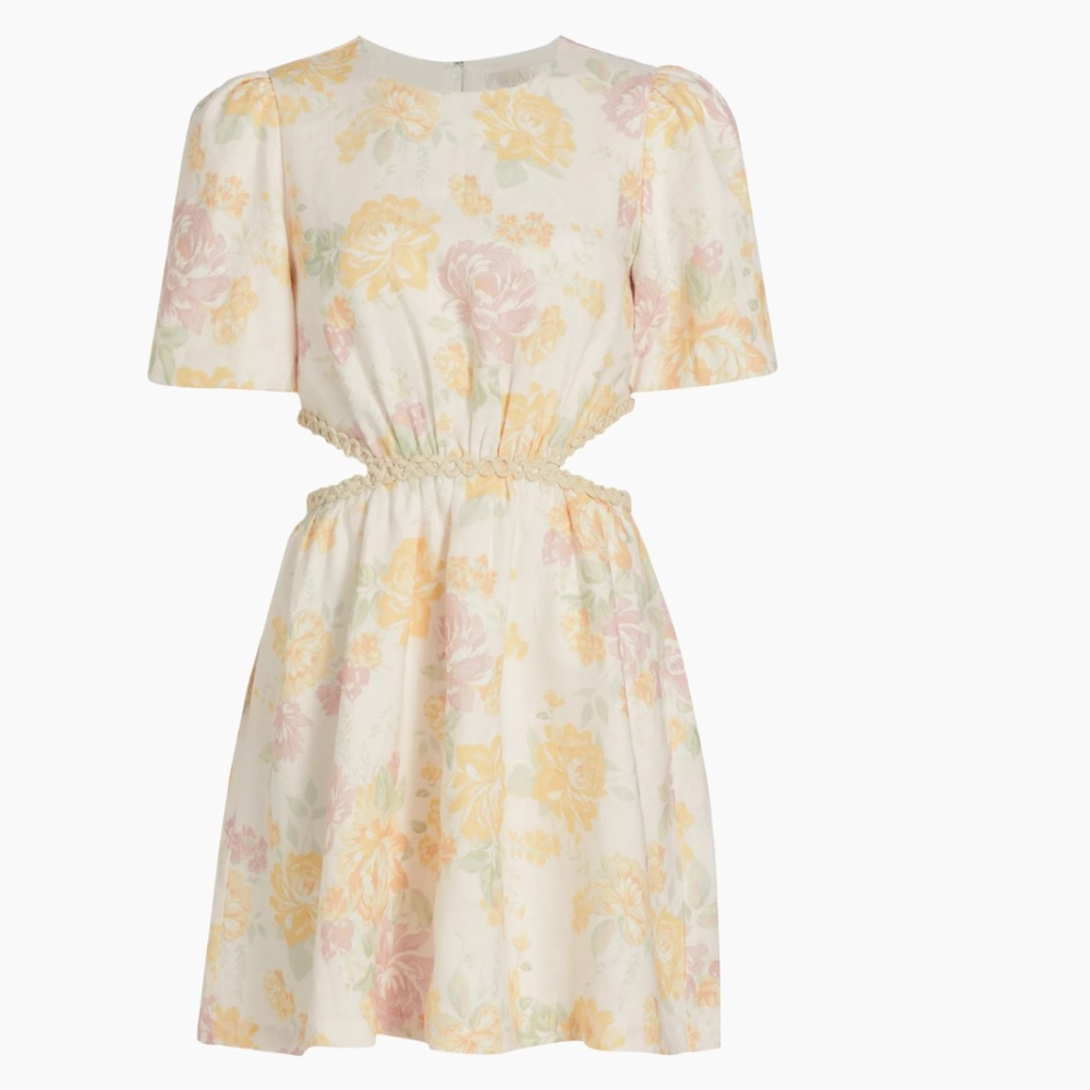 Wayf Floral Cut-Out Minidress